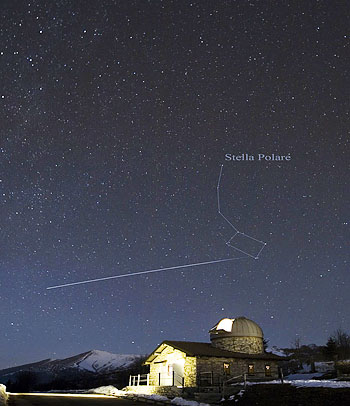 Osservatorio Sormano Notturna con stazione spaziale