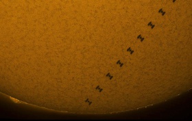 Transito solare ISS da Sormano