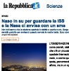 Naso in su per guardare la ISS e la Nasa ci avvisa con un sms