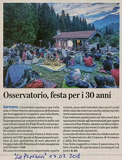 La Provincia del 17 luglio 2018