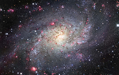 M33, una girandola fioccosa