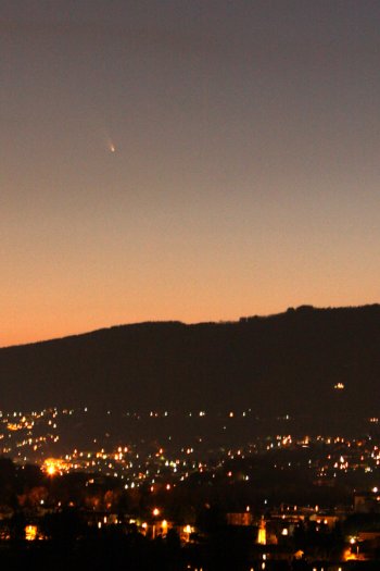 Cometa C/2011 La PANSTarrs dal lago di Annone