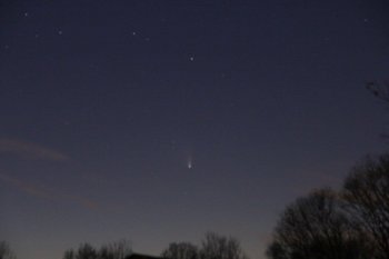 La Cometa Panstarrs fotografata nelle valli di Comacchio