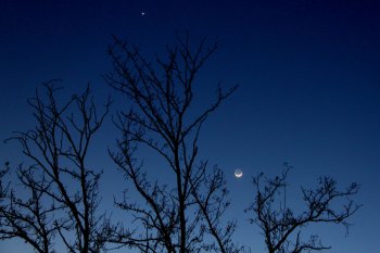 la Luna a barchetta